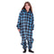 Snuggs Kids Blanket Onesie Blue Checkered